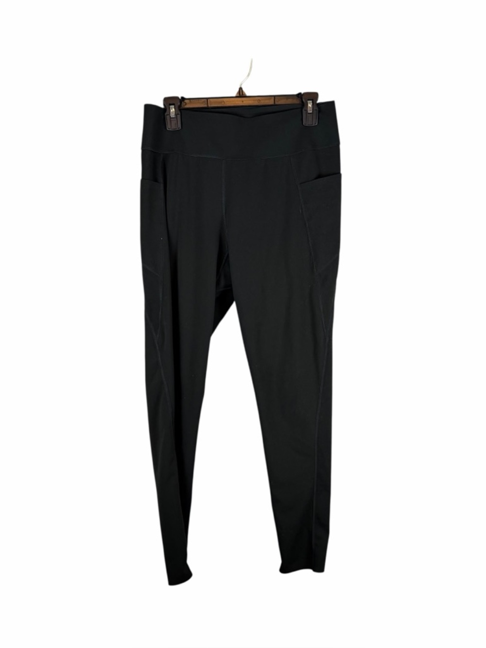 90 Degree by Reflex High Waist Black Pocket Leggings Size L